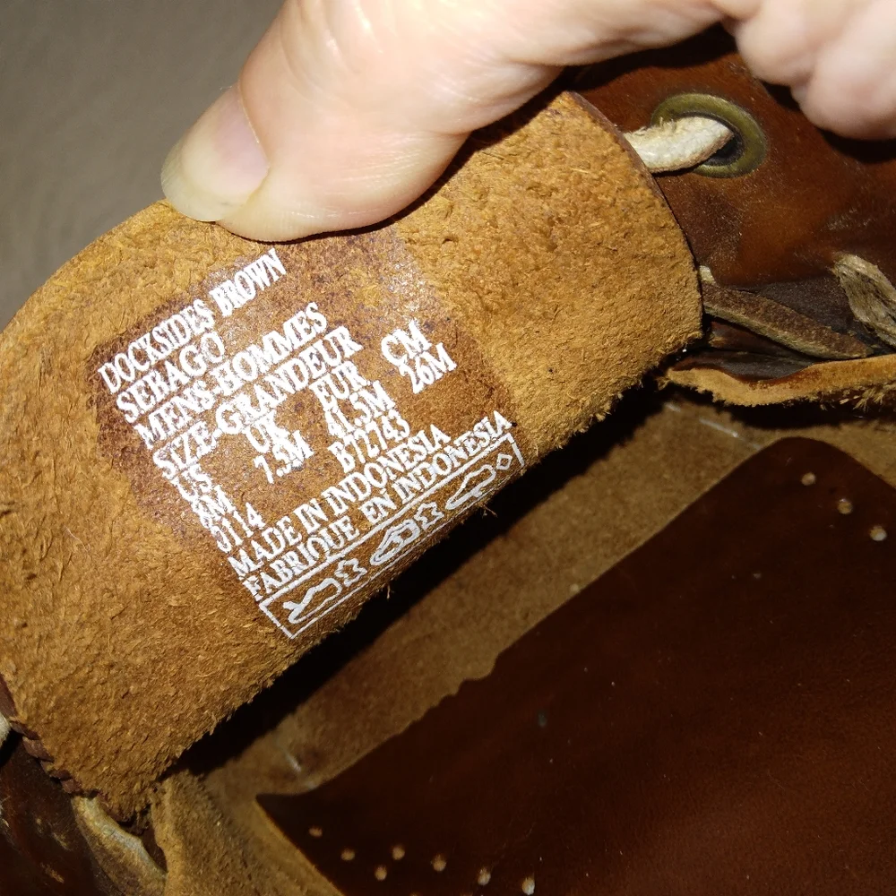 SHOES Sebago Docksides Men's 8, very good soles